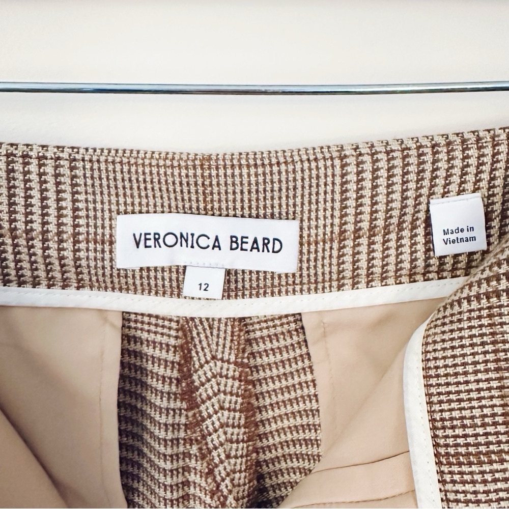 Veronica Beard Women’s Tonelli Prince of Wales Checked Linen/Cotton Pant - Picture 6 of 9